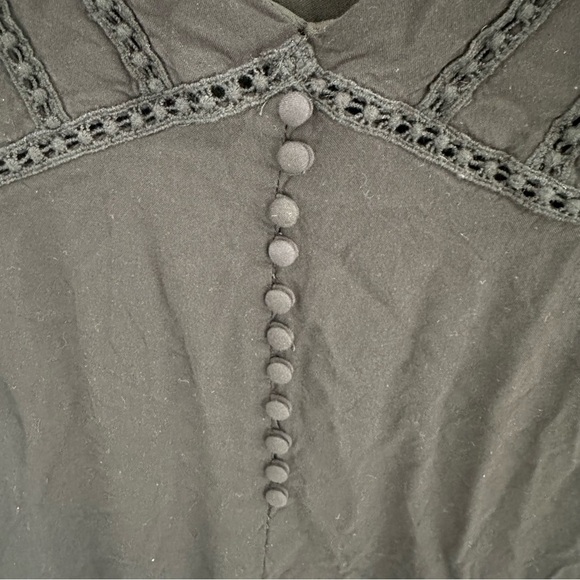 Blue rain Vneck mini dress - Picture 4 of 6